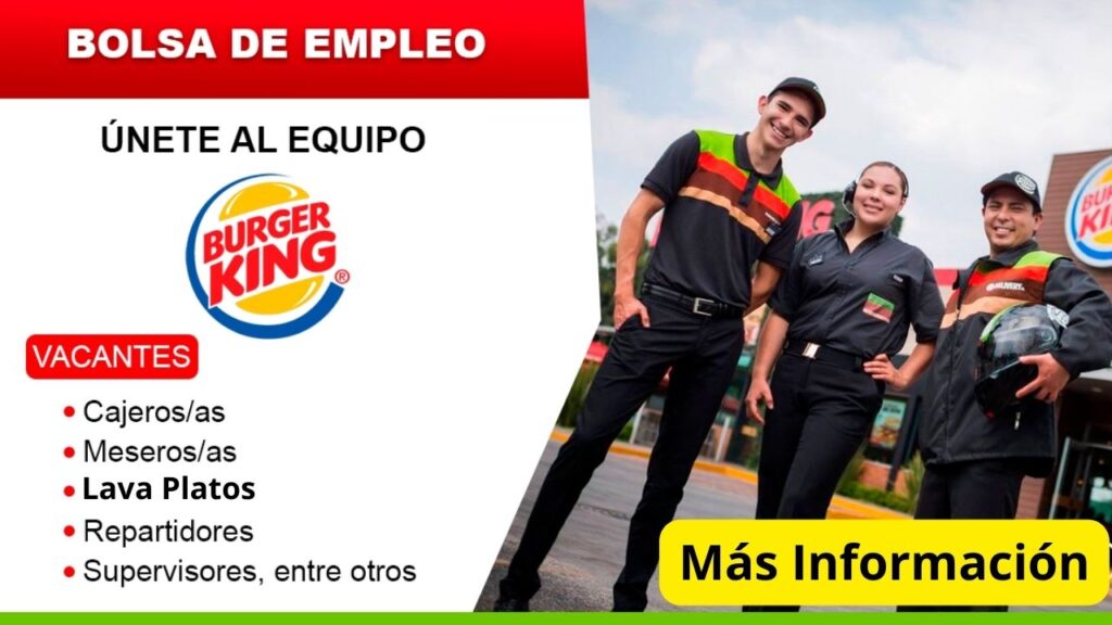 Empleo Limpieza Burger King